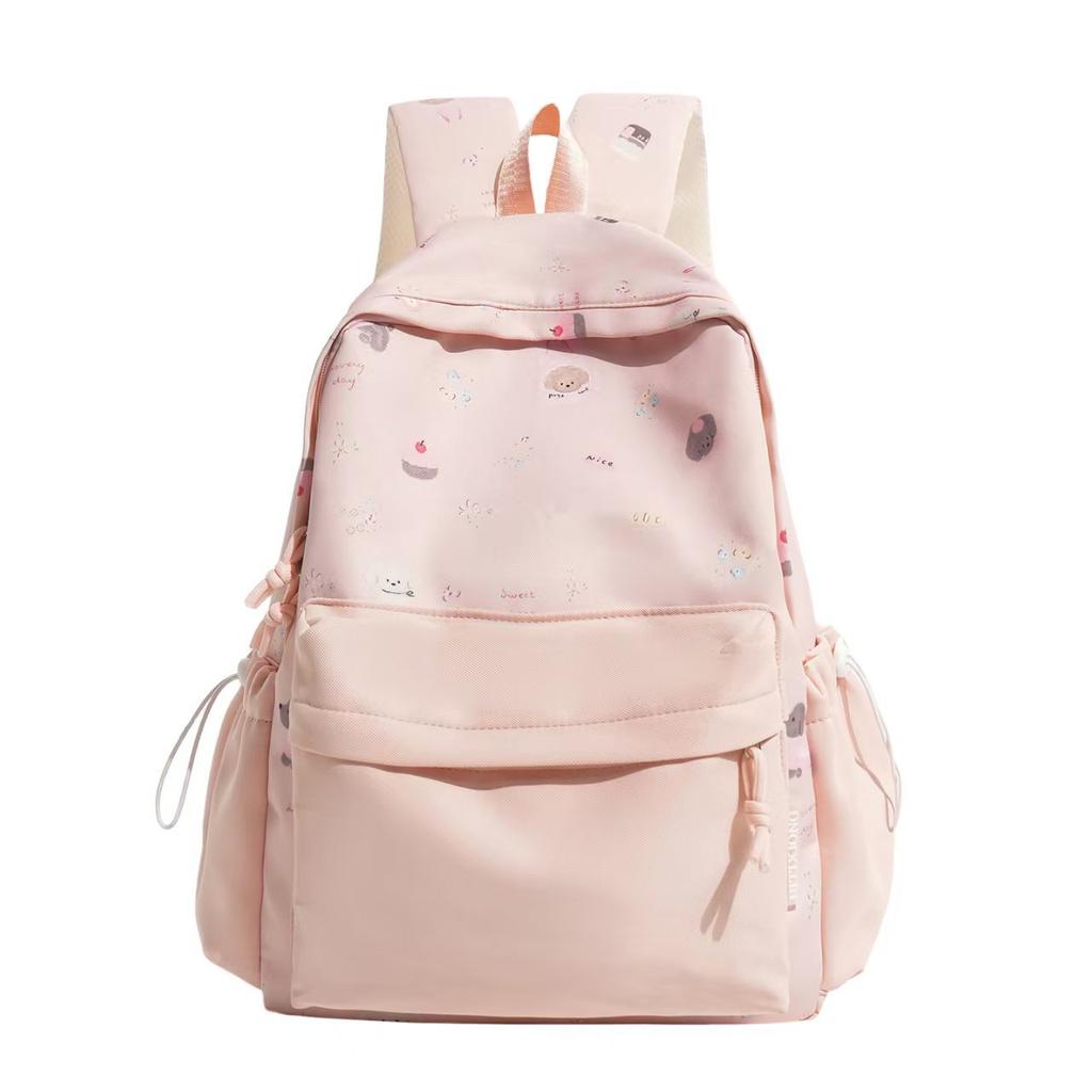 Schoolbag Cute Cartoon Backpack New High Value Junior High School Primary School Students Campus Schoolbag Light Color Matching Sweet Backpack