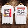 VanHalen Hagar 5150 Tour 1986 Concert Wit Mannen Rockband Unisex T-shirt
