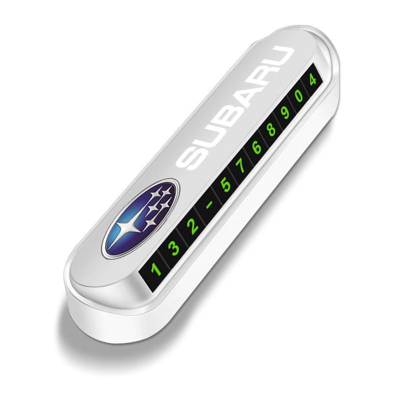 

1 шт. Автомобільна тимчасова паркувальна картка Табличка Значок Автостайлінг Для Subaru WRX Forester Outback Crosstrek Legacy Impreza Levorg білий