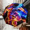 1pc Astronaut Lightning Pattern Umbrella Design Automatic Opening and Closing Umbrella, High-quality Travel Umbrella,  c1128245