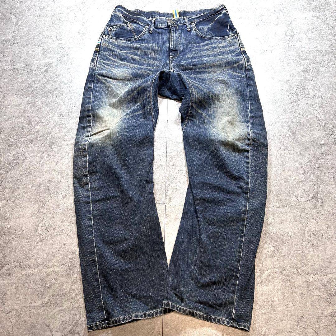 

[Б/У] 00sarchiveEDWIN 3D Джинсы/Размер 34/Y2K/Гранж Темно-синий