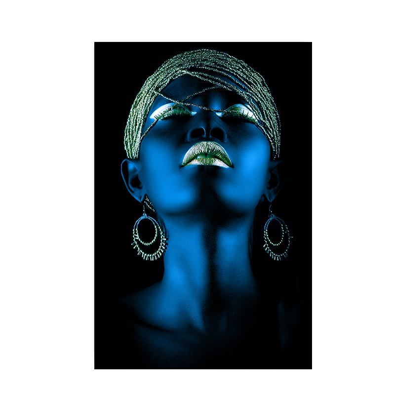 Afrikanische Frauen Leinwand Malerei Moderne Figur Poster und Drucke Wand Kunst Bilder für Bars Wohnzimmer Hause Dekoration