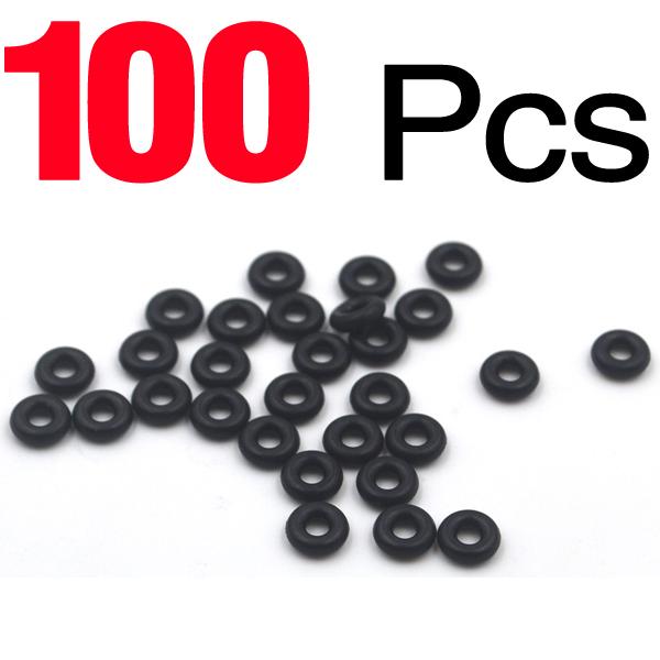 MNFT 100Pcs Carp Fishing Bite Alarm Rubber Round O Rings 6mm Fishing Tackle Quick Change Accessories