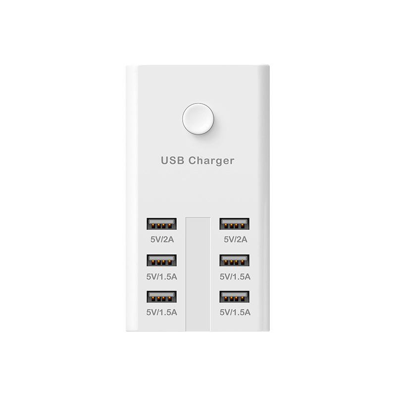 Travel Power Strip with Multi-USB Ports and Extension Cord