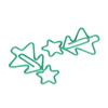 30Pcs 3.2 X 1.9cm Paper Clips Green Fun Paper Clips Stationery Supplies Paperclips  Book Marking