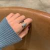 Geometric New For Women Dripping oil Crystal Girls Open Rings Zircon Fashion Jewelry Finger Ring