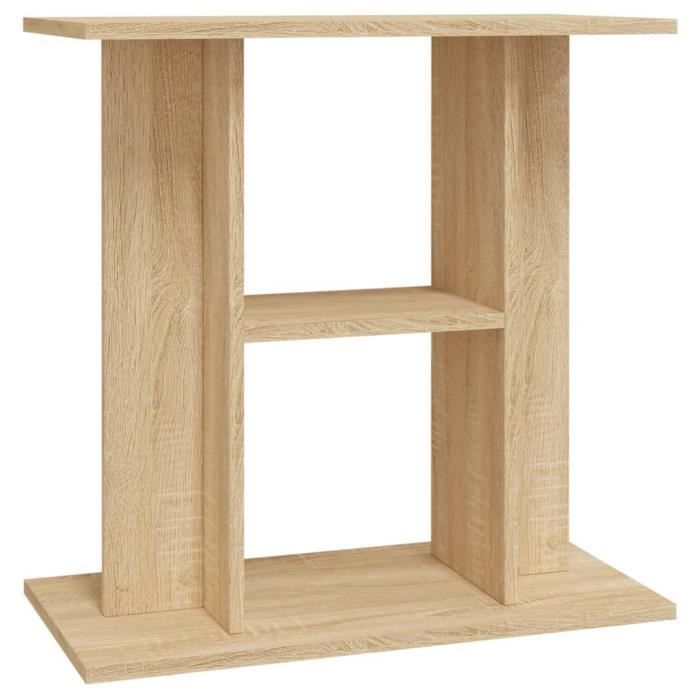 VidaXL Aquarium Stand Sonoma Oak 60x30x60cm Engineered Wood 833570