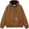 Logo Hooded Zip Long Sleeve Jacket Men Jackets Brown I023083-HZ-01
