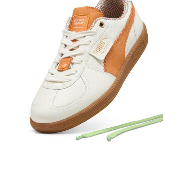 Squid Game x Puma Palermo Saison 2 Unisex Sneaker Weiß Warm-Weiß Kürbiskuchen 401074-01