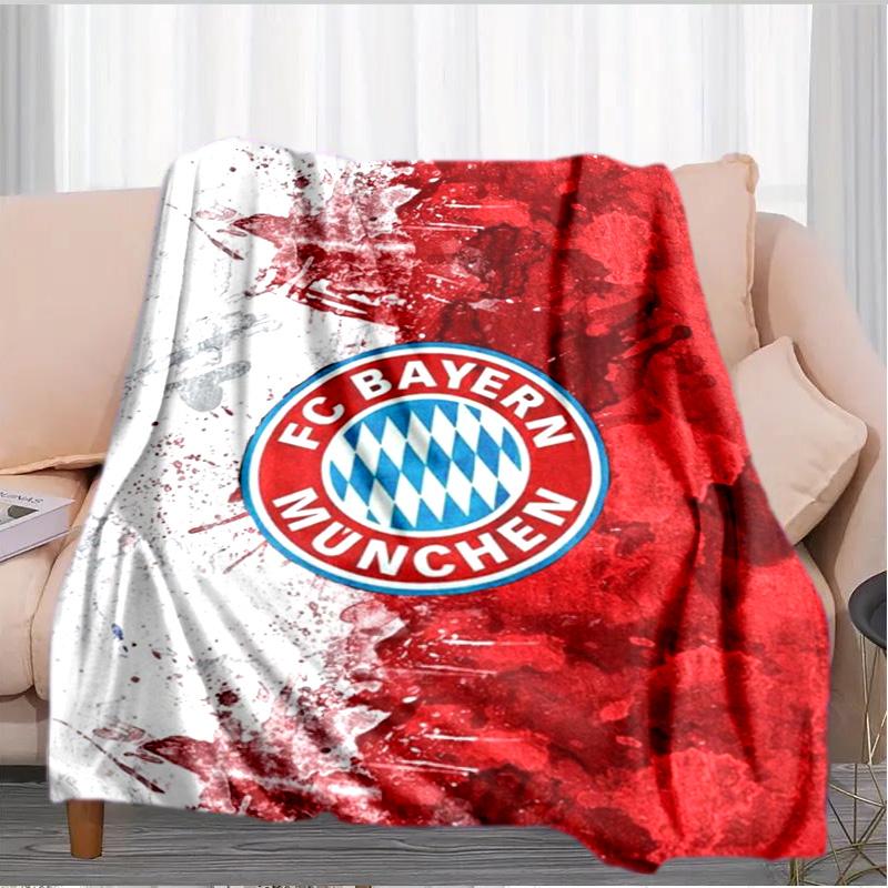 Munich FC Artwork Printed Throws Blanket Soft Flannel Blankets for Couch Bed Gifts for Men Women Picnic Blanket Christmas Gifts