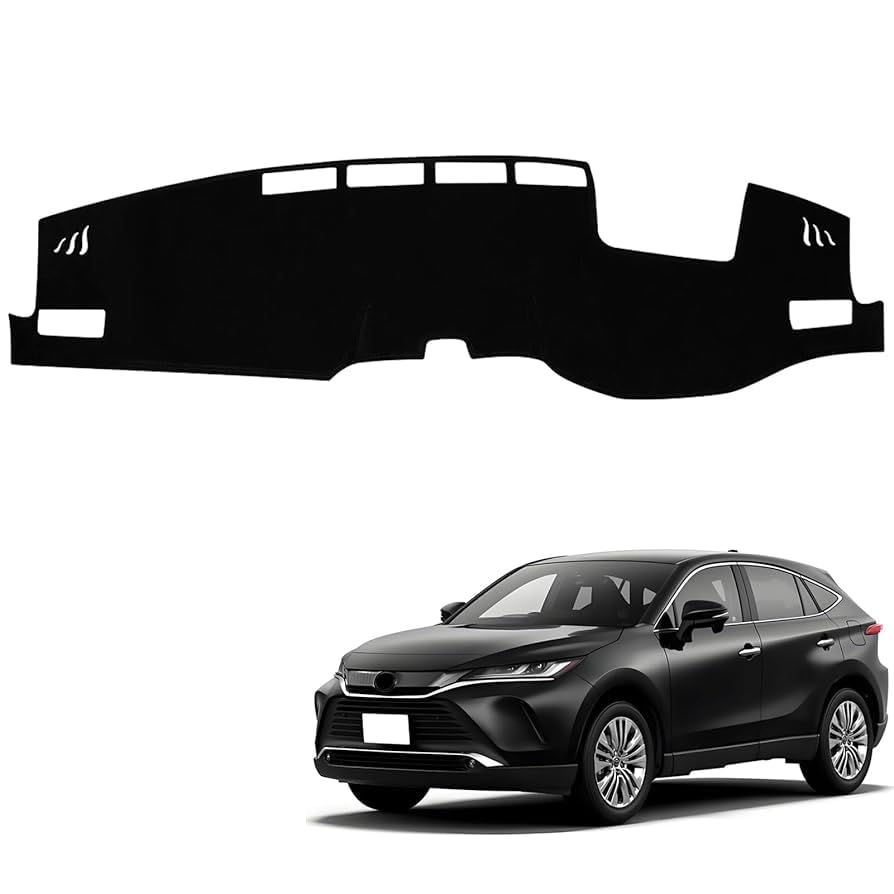 Эксклюзивно для BLUESEATEC Коврик на приборную панель для Toyota Harrier 80-й серии Уменьшает и предотвращает солнечные блики Полиэстер Защитный для салона Автомобильный аксессуар 1 шт. чёрный