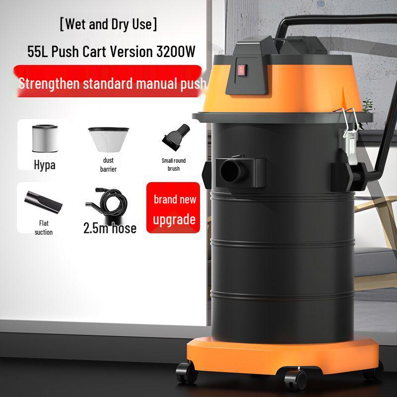 High-Power Wet/Dry Vacuum Cleaner for Home, Workshop, Car Wash, Grout, and Industrial Use
