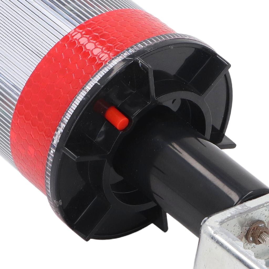 Solar Powered LED Strobe Robust Reflective Waterproof Beacon Warning Light Cone Lamp with Iron Bracket