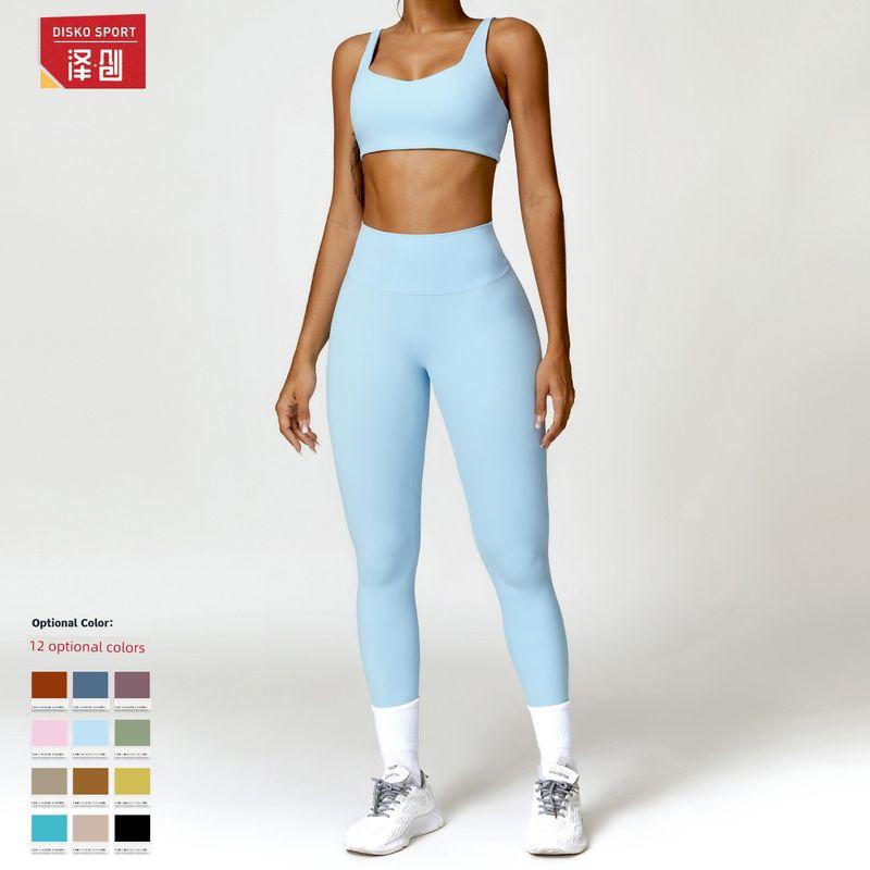 Guangzhou Zechuang Clothing Co., Ltd. Winter Nude Feel Tight Yoga Suit High-Waist Quick-Drying Running Sports Health