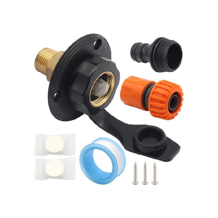 RVs Water Fill Hatches Inlet With Lead Free Brass Valves And Secure Silicone Sealing For Road Trips Trailer
