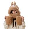 Cartoon Labubu 3-in-1 Hat, Scarf & Gloves Set