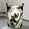 Mother's Day Koala Hug Round Laundry Basket with Handles, Highquality Fabric, for Laundry Sorting At Home, Shelf Baskets, Laundry Baskets
