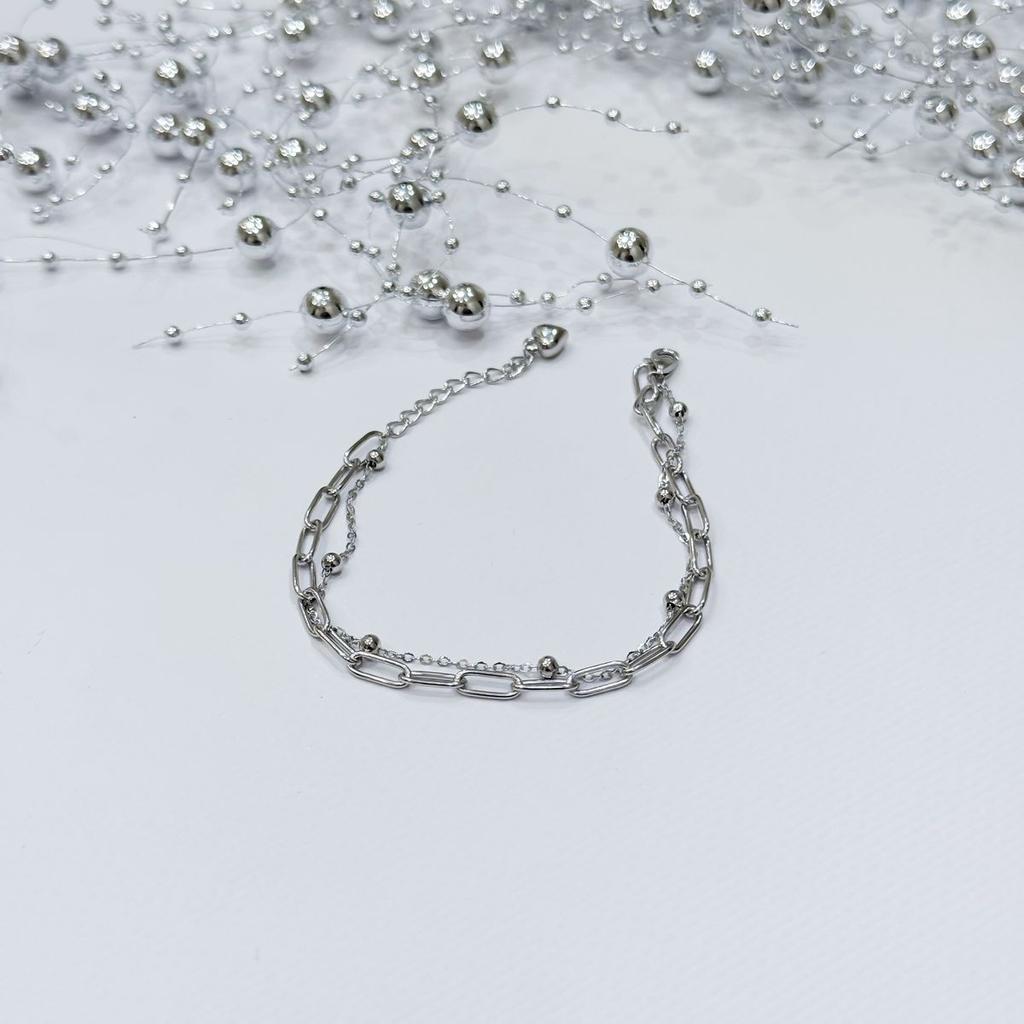 Silberarmband ohne Steine, Gewicht des Artikels 4,84 g (2172888)