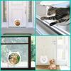 Sturdy Construction Pet Screen Door Bite-Resistant Lockable Cat Door Hole Cats Window Gate  Outdoor