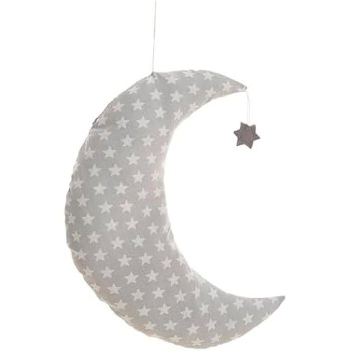 Coussin LLOPIS - Coussin Lune Pendentif Imprimé 38 X 30 Cm