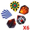 Standard Dart Flights PET Material Durable Professional Darts Accessories for Steel Tip and Soft Tip Darts Game
