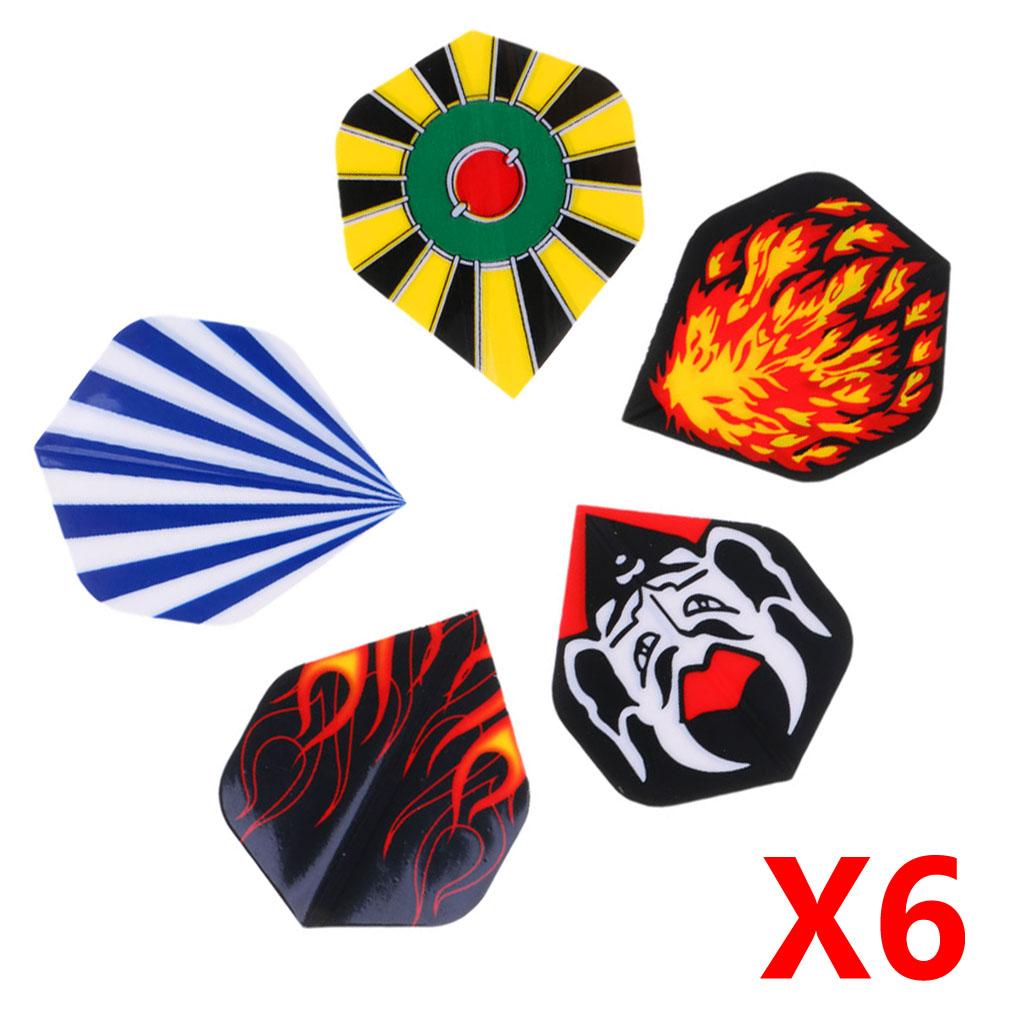 Standard Dart Flights PET Material Durable Professional Darts Accessories for Steel Tip and Soft Tip Darts Game