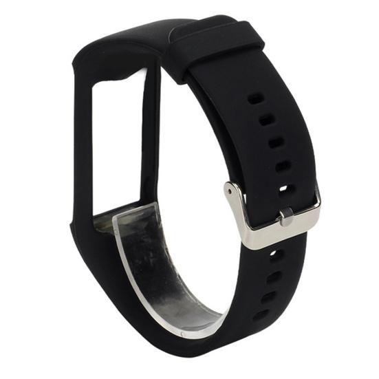 Pulseira de Relógio de Silicone Ajustável de Substituição de 22mm para Polar A360 A370