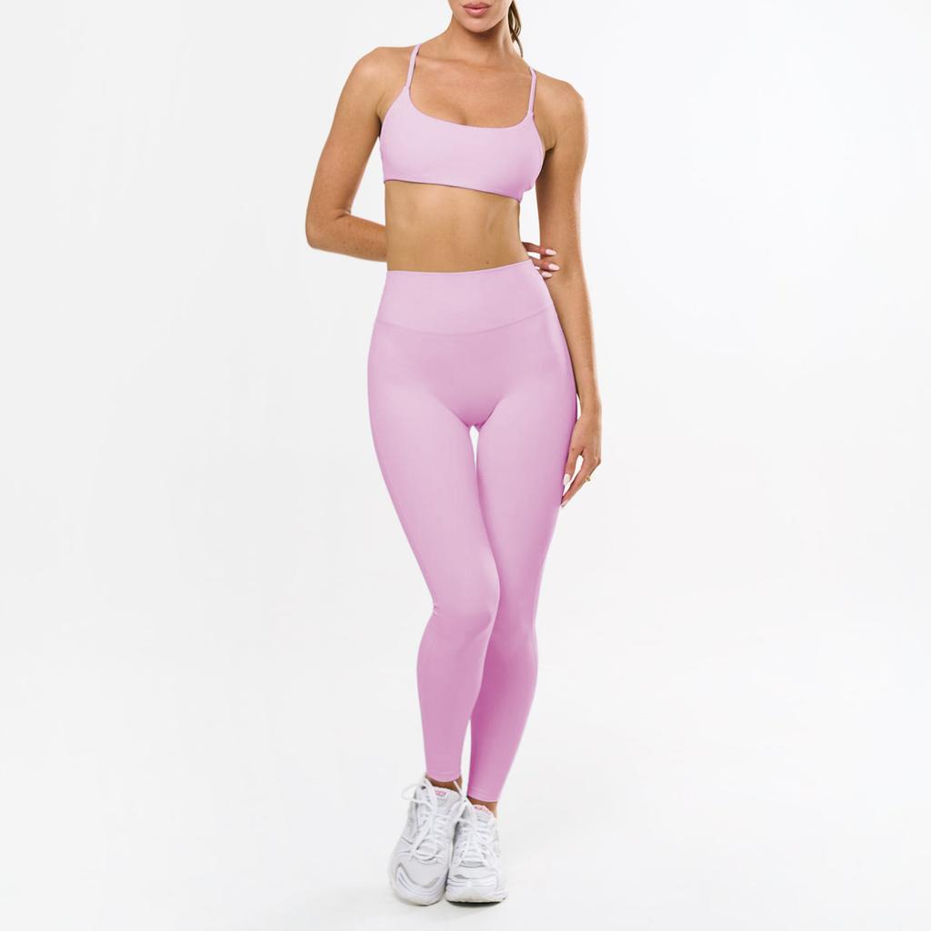 Beautiful back sports underwear, yoga set, women's fitness trousers, a set of Pilates quick-drying yoga clothes, two-piece set