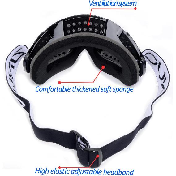 ATV Goggles With Balaclava Face Mask For Men Women And Youth, Dirt Bike Motorcycle Motocross Riding Ski Goggles