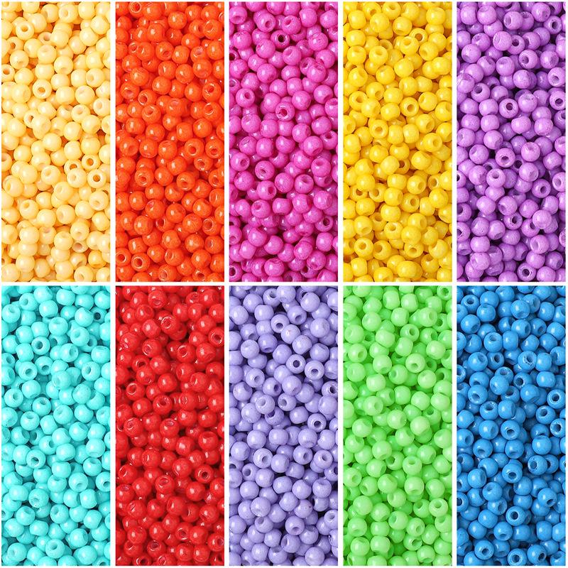 

Large Solid Color Baked Lacquer Glass Seed Beads for DIY Jewelry Making 450g/pack approx. 7000 pieces