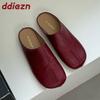 Fashion 2025 New In Summer Beach Female Slides Ladies Flats Slippers Shoes Fashion Round Toe Women Flats Slippers Sandals Shoes Mules