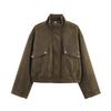 European and American Style French, Women's Clothing, Fashionable and Versatile Retro Cool Sa Suede Casual Jacket