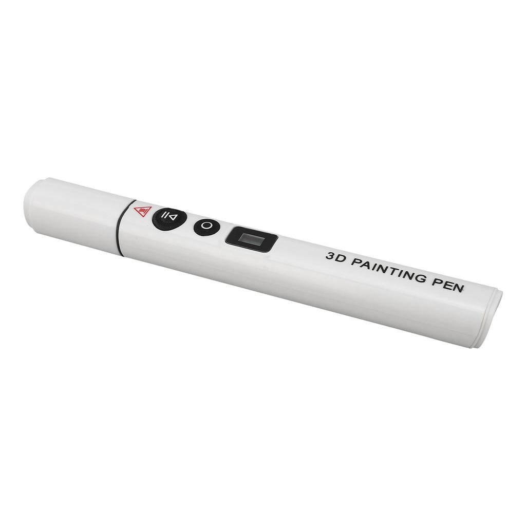 Smart High Temperature 3D Printing Pen Ergonomic LCD Screen 3D Printing Pen for PLA ABS White