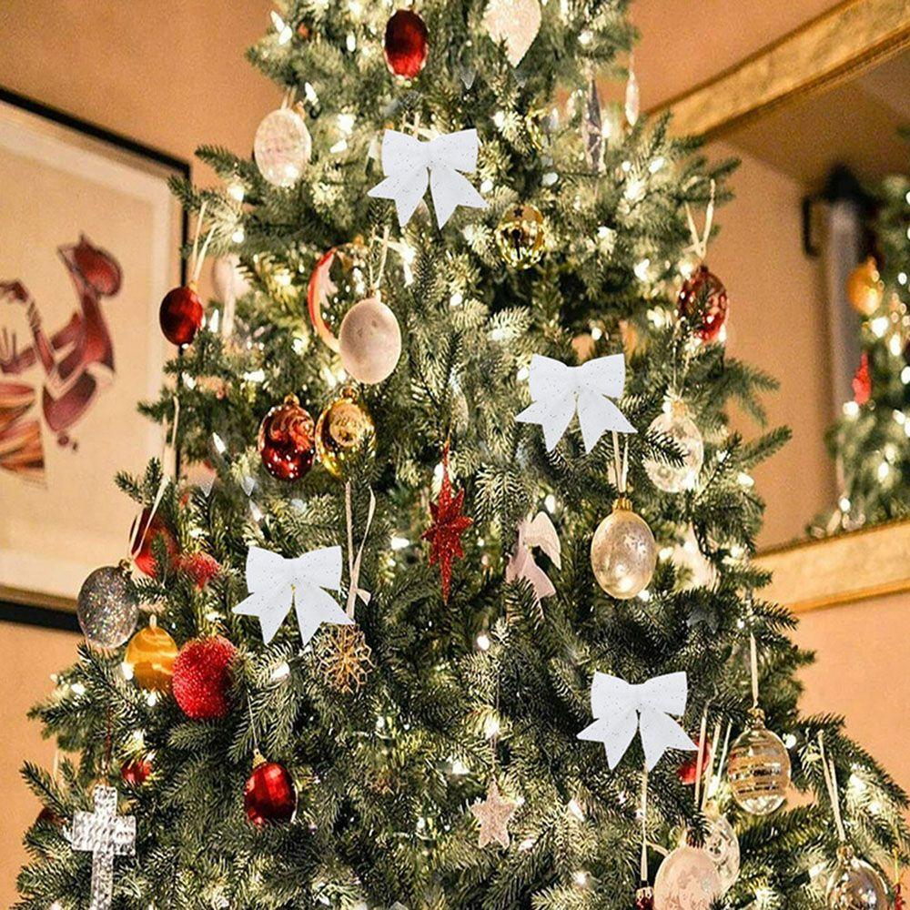 Hanging Decoration Large Gold Shiny Bow Christmas Bow Pearl Cotton Gold Powder Bowknot Big Bow-Tie