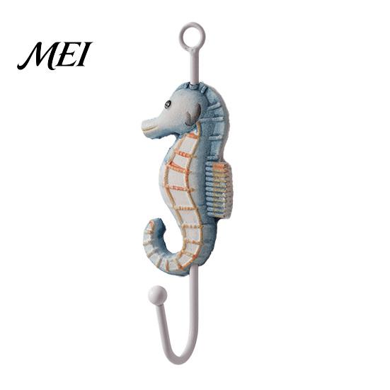 Wall Hooks for Clothes Wooden Hook, Mediterranean Style Decorative Coat Sturdy Creative Hook Durable Hanger Home Decor Keys Umbrellas Scarves