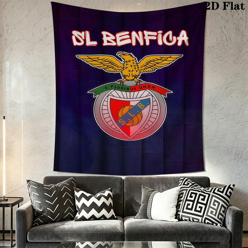 Benfica LOGO Wall Hanging Printed Fabric Blanket Decorative Tapestries for Bedroom Living Room Home Decor