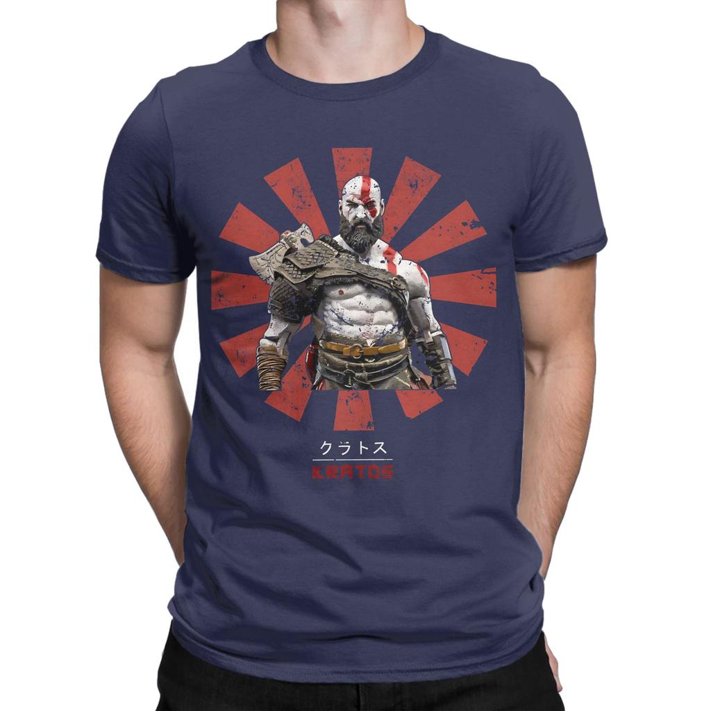 Kratos Retro Japanese God Of War Graphic 100 Cotton Tshirt God Of War Tees Tops For Unisex