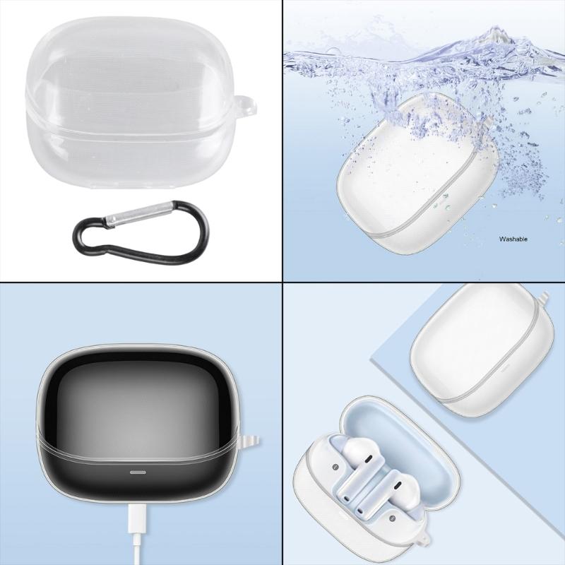 Compatible for Baseus-Bowie M2s Earphone Cover-Shell Shockproof Anti-scratch Soft Sleeve Washable Housing Dustproof Case