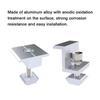 4Pcs Aluminum Zinc Zinc Alloy Solar Panel Mounting Clamp Solar System Install Accessories  Solar Panel Fixing