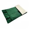 AACV Portable Jewelry Roll Necklace Storage Holds 16 Travel Jewelry Portable Accessory Safe Easy to Display Storage Bag White PU Leather and Case,