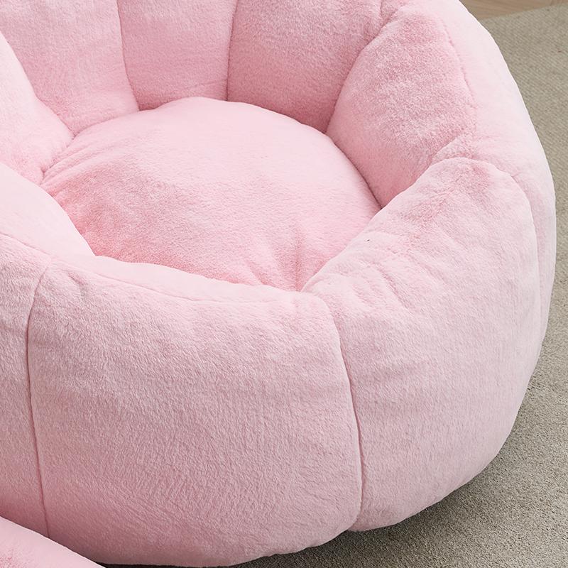 Cat-Shaped Sofa with Long Tail Adult Beanbag without Installation Suitable for Living Room, Bedroom etc. Relax and Enjoy Life, Pink