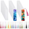 2025 Trend 50Pcs Sublimation Bookmark Blank Heat Transfer Aluminum Metal Bookmarks Bulk DIY Bookmarks With Hole And Colorful Tas