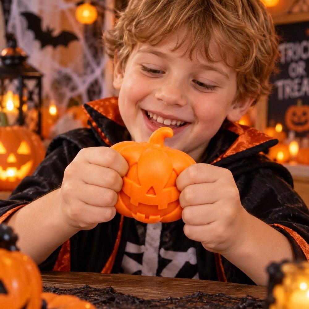 Anxiety Relief Pumpkin Squeeze Toy Crunchy Hallowmas Fidget Toy Office Desk Toy