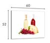 Glass Hob Protector 60x52 Wine