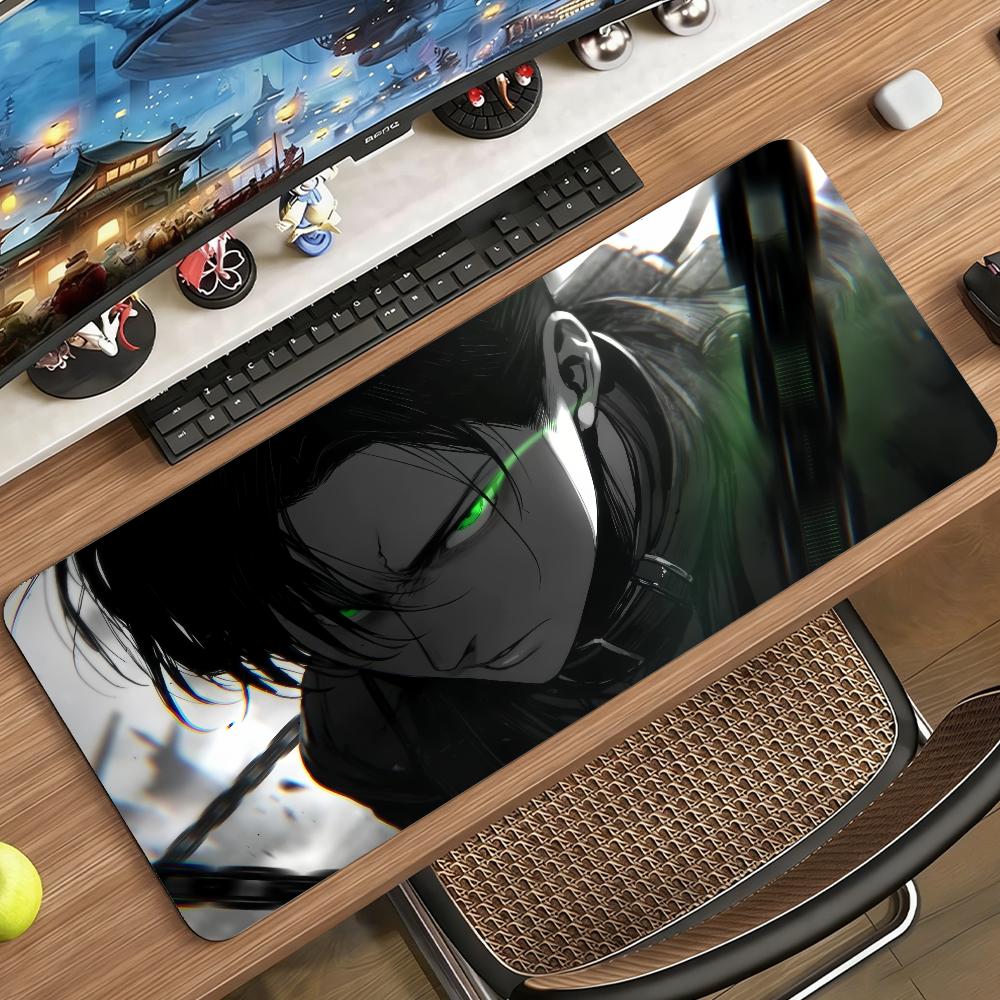 Anime A-Attack On Titan Levi Mouse Pad Non-slip Rubber Gamer Balance Computer Mat Decoracion Deskmat Laptop Office Large