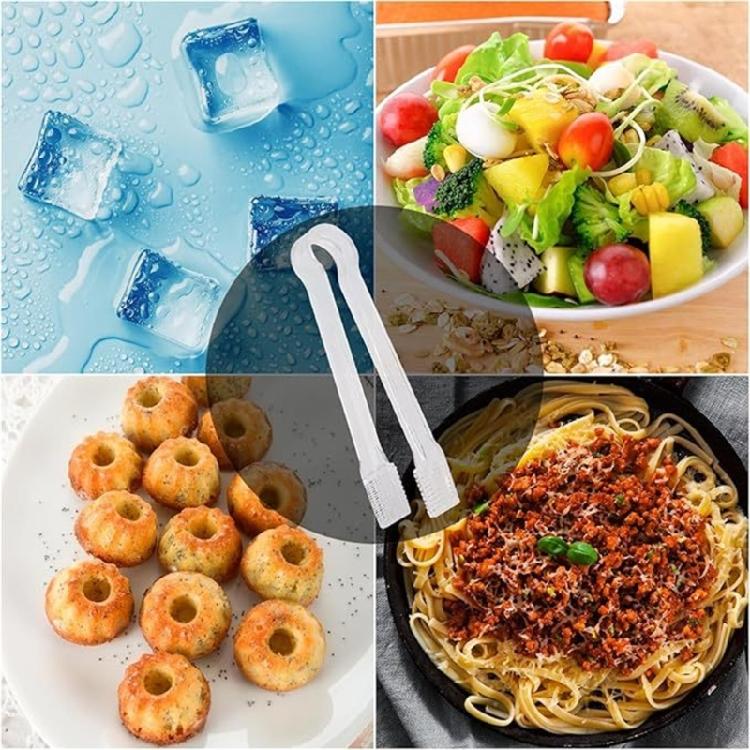 10 Piece Miniature Ice Clip Clear Sugar Tongs Buffets Serving Clamps For Beer Cocktails Party Catering Accessories