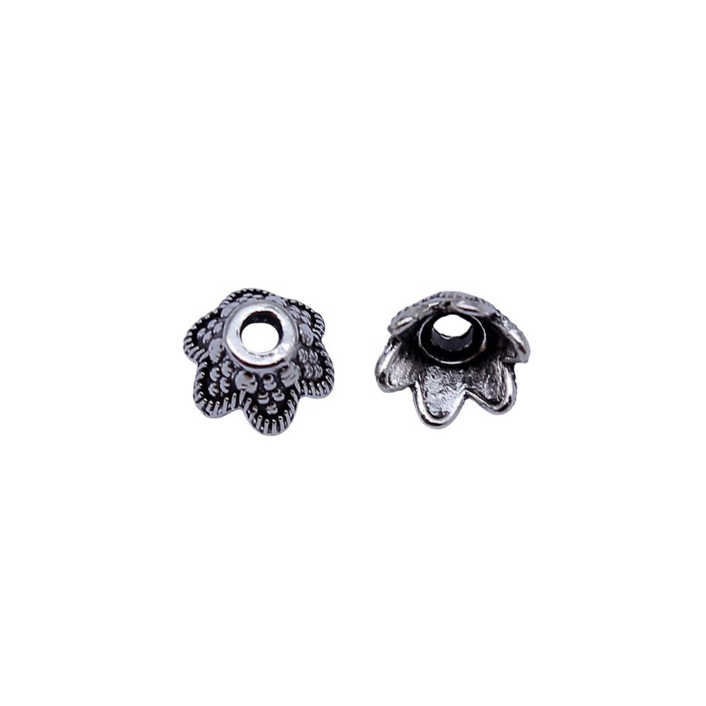 Multi Color Swirl Flower Bead Caps Spacer Beads For Jewelry Making Components