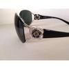 Used CHANEL Camellia Sunglasses Black