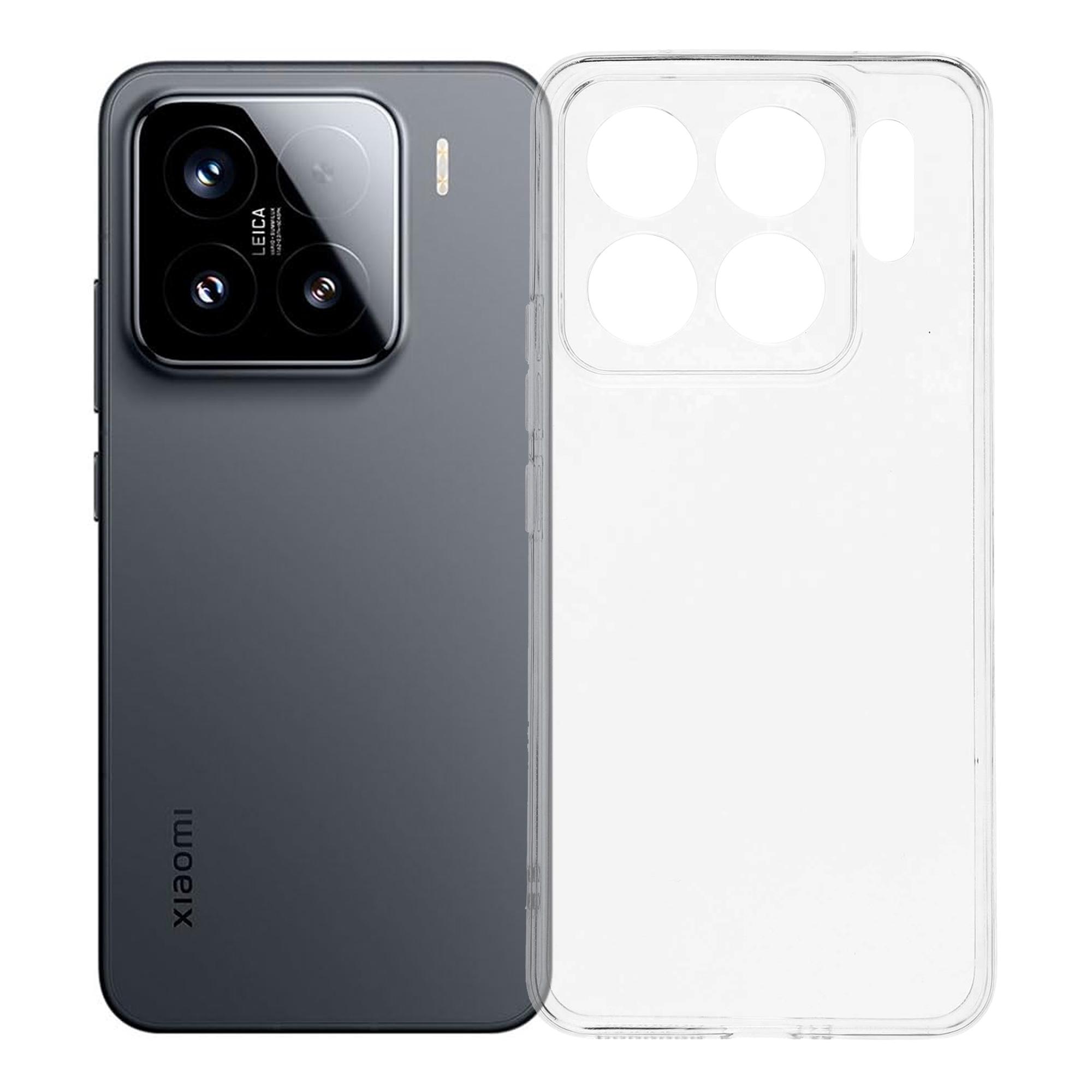 

For Xiaomi 15 Pro/15S Pro Case Shockproof 1.5mm Thickness Clear TPU Phone Cover