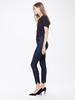 MO Style High Waist Frayed Hem Skinny Jeans for Women
